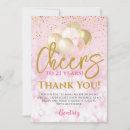 Search for 21st birthday thank you cards Blush pink