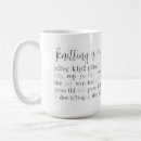 Search for knitting humour mugs Typography