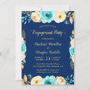 Search for teal engagement party invitations Botanical