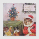 Search for funny retro christmas cards Cat lover