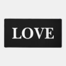 Search for love mouse mats Black and white