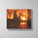 Search for on fire canvas prints Forest
