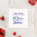 Search for 65th anniversary napkins Retro