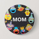 Search for sesame street characters badges First birthday