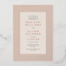 Search for rose gold geometric wedding invitations Foil