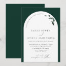 Search for emerald green wedding invitations Watercolor
