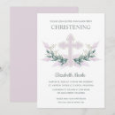 Search for pink christening invitations Botanical