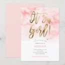 Search for its a girl invitations Watercolor