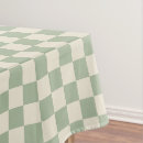 Search for green and white gingham tablecloths Retro