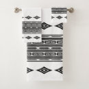 Search for black and white aztec bath towels Modern
