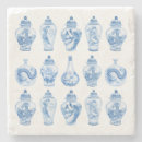 Search for chinoiserie coasters Blue and white
