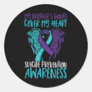 Search for suicide awareness ribbon stickers Mental wellness