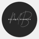 Search for monogram black stickers Minimalist