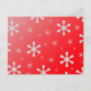 Search for snowflake postcards Red