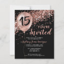 Search for sweet 15 quinceanera invitations Black