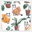Search for doodle art stickers Cat