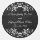 Search for flourish wedding stickers Chalkboard