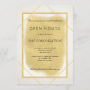 Search for business open house invitations Gold