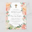 Search for peony first communion invitations Watercolor