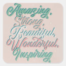 Search for inspirational typography stickers Script