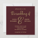 Search for wine red wedding invitations Modern