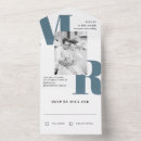 Search for slate blue wedding invitations Modern