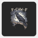 Search for funny crow bird stickers F caw f