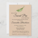 Search for sweet pea baby shower invitations Gender neutral