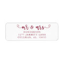 Search for married return address labels Mr and mrs