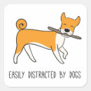Search for distracted stickers Easily distracted by dogs