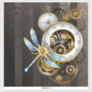 Search for gold clock stickers Steampunk