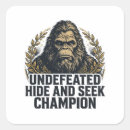 Search for bigfoot stickers Hide and seek