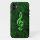 Search for green music iphone cases Black