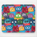 Search for colourful owl pattern mouse mats Animal