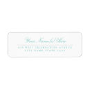 Search for teal and grey return address labels Elegant