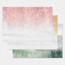 Search for white marble wrapping paper Gold glitter