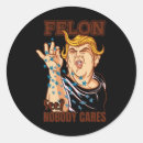 Search for convicted stickers President