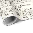 Search for music christmas wrapping paper Holly