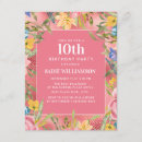 Search for 10 years old girl birthday invitations For her
