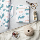 Search for blue whale wrapping paper Cute