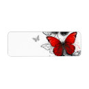 Search for black red white return address labels Illustration