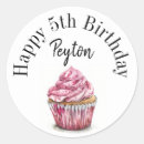 Search for merch round stickers Birthday