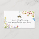 Search for honey bee business cards Floral