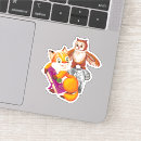 Search for white owl stickers Orange