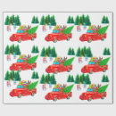 Search for christmas tree truck wrapping paper Lights