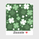 Search for lucky shamrock clover stickers Green