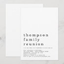 Search for family reunion invitations Modern