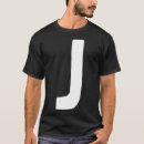 Search for letter j tshirts White