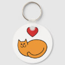 Search for love of cats key rings Heart