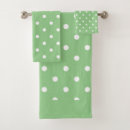 Search for polka dot bath towels Green